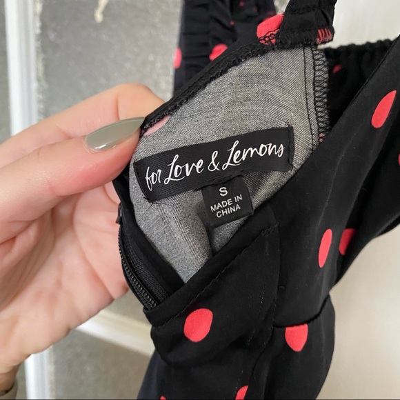 For Love & Lemons Jenny Dot Mini Dress - Picture 4 of 7